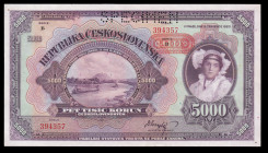 Bohemia and Moravia 5.000 Korun 1943 Specimen