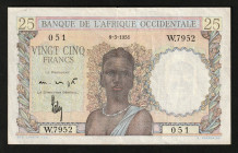 French West Africa 25 Francs 1951