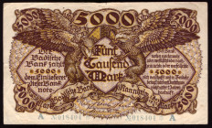 Germany Baden 5000 Mark 1922