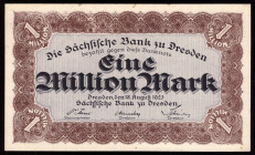 Germany Saxony 1.000.000  Mark 1923 Rare