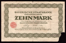 Germany Bayern 10 Mark 1918