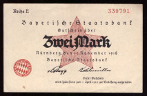 Germany Bayern 2 Mark 1918