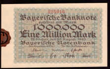 Germany Bayern 1.000.000 Mark 1923