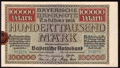 Germany Bayern 100.000 Mark 1923