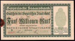 Germany Bayern 5 Millionen Mark 1923