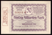 Germany Bayern 50 Milliarden Mark 1923