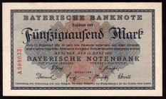 Germany Bayern 50.000 Mark 1923