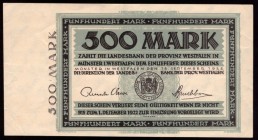 Germany Westfalen 500 Mark 1922