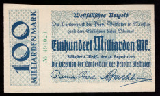 Germany Westfalen 2 Millionen Mark 1923