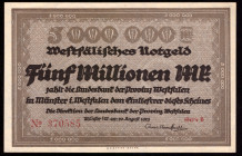 Germany Westfalen 4.20 Goldmark = 1 Dollar 1923