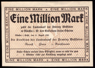 Germany Westfalen 5 Millionen Mark 1923