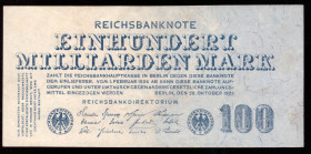 Germany 100 Milliarden Mark 1923
