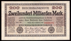 Germany 200 Milliarden Mark 1923
