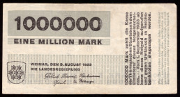 Germany Thuringen 1.000.000  Mark 1923