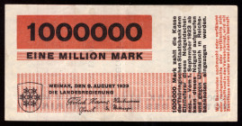 Germany Thuringen 1.000.000  Mark 1923