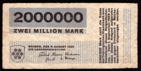 Germany Thuringen 2.000.000  Mark 1923