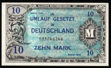 Germany 10 Mark 1944 Allied Military Currency