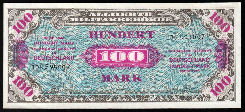 Germany 100 Mark 1944 Allied Military Currency

P-197b; AMB-7c ( Grabowski ); ...