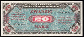 Germany 20 Mark 1944 Allied Military Currency
