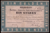 Germany Kaiserslautern 1 Gulden 1870