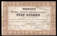 Germany Kaiserslautern 5 Gulden 1870