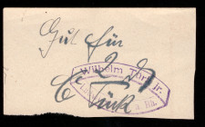 Germany Ludwigshafen Türk's Schokoladen-Haus 2 Pfennig 1918