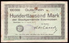Germany Edenkoben 100.000 Mark 1923