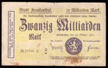 Germany Frankenthal 20 Milliardnen Mark 1923