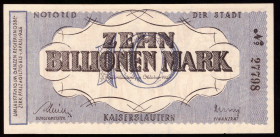 Germany Kaiserslautern 10 Billionen Mark 1923