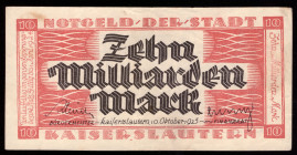 Germany Kaiserslautern 10 Milliarden Mark 1923