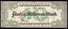 Germany Kaiserslautern 50 Millionen Mark 1923