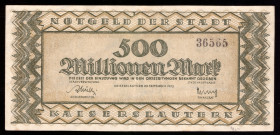 Germany Kaiserslautern 500 Millionen Mark 1923