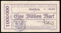 Germany Landau 1.000.000 Mark 1923
