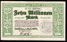 Germany Landau 10.000.000 Mark 1923