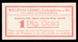 Germany Ludwigshafen 1 Pfennig Gold