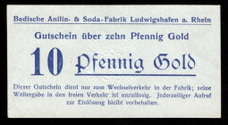 Germany Ludwigshafen 10 Pfennig Gold