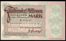 Germany Ludwigshafen 500.000.000 Mark 1923