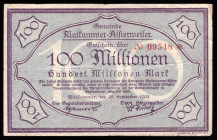 Germany Maikammer-Alsterweiler 100 Million Mark 1923