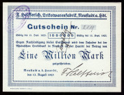 Germany Neustadt An Der Haardt 1.000.000 Mark 1923