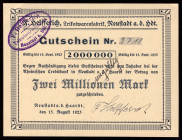 Germany Neustadt An Der Haardt 2.000.000 Mark 1923