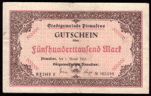 Germany Pirmasens 500.000 Mark 1923