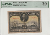 Latvia 25 Latu 1928. PMG 20