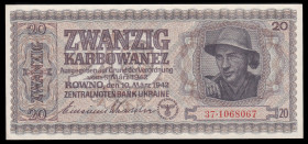 Ukraine Rowno 20 Karbowanez 1942