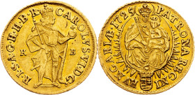 Charles VI., 1 Dukat 1725, KB, Kremnitz