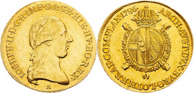 Joseph II., 1/2 Sovrano 1786, A, Vienna