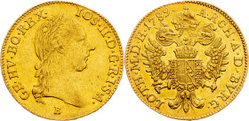 Joseph II., 1 Dukat 1789, B, Kremnitz