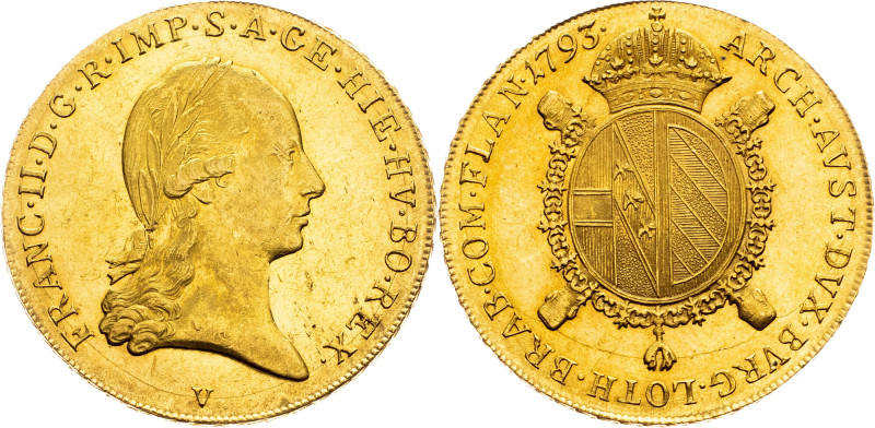 Franz I. (II.), 1 Sovrano 1793, V, Venice Category : Franz I. (II.) - Collection...