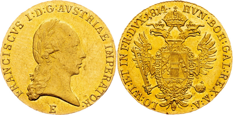 Franz I. (II.), 1 Dukat 1814, E, Karlsburg Category : Gold - Habsburg
Ruler/Are...
