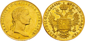 Franz I. (II.), 1 Dukat 1835, E, Karlsburg