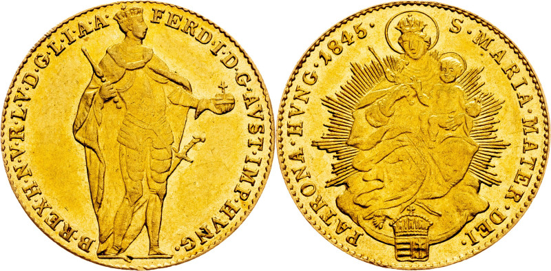 Ferdinand V., 1 Dukat 1845, KB, Kremnitz Category : Gold - Habsburg
Ruler/Area ...